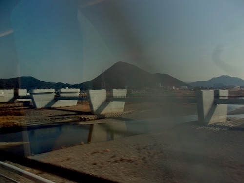 picture of concrete bridge in japanese countryside